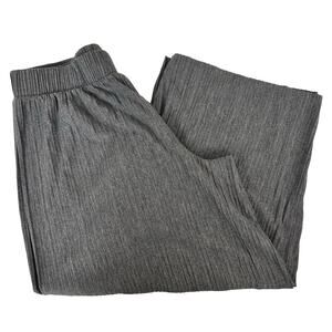 Pure Jill J. Jill Gray Wide Leg Cropped Pants Sz S